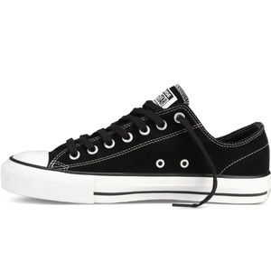 CONS CTAS Pro Ox - Mens Low Top Skate Shoes Suede - Black / White Sz 8.5 144585C